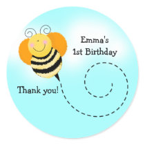 BEE HOP ROUND Bumblebee Favour Stickers