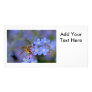 Bee in Forget Me Nots Flowers Custom Photo Card