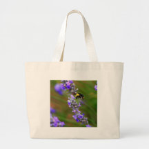 Bee in Lavender Tote Bag