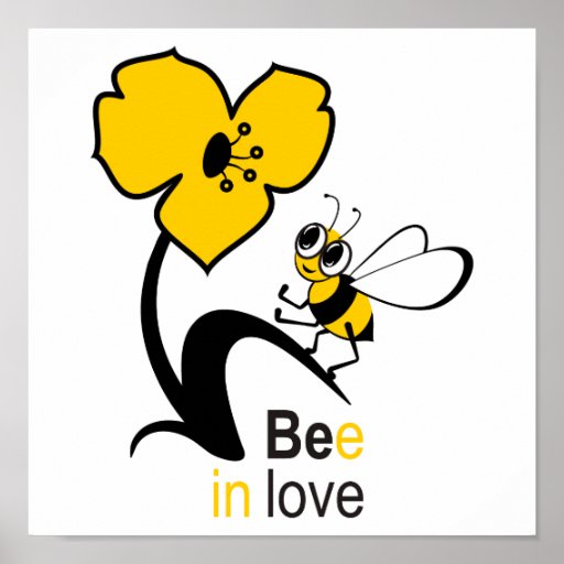 Bee in love poster