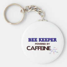 Bee Keeper Powered by caffeine Keychains