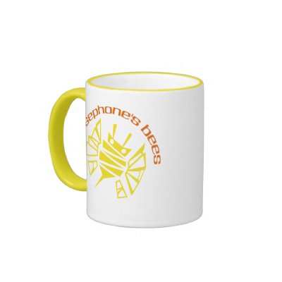 Bee-logo Mugs by persephones