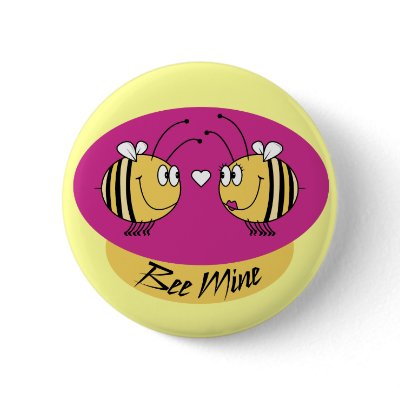 Bee Mine Pins by valentinesgifts