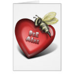 bee mine greeting card