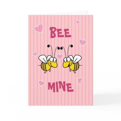 Bee Mine Greeting Card by screwballgraphics