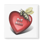 bee mine fridge magnet