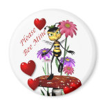 Bee mine valentine magnet