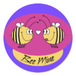 Bee Mine Valentines Stickers