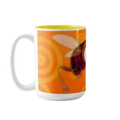 Bee Mug by bartonleclaydesign