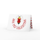 Bee My Valentine Greeting Card