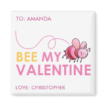 Bee My Valentine Magnets