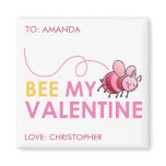 Bee My Valentine magnets