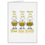 "Bee No Evil" Bees Card