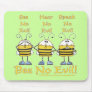 "Bee No Evil" Bees Mousepads