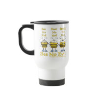 "Bee No Evil" Bees Coffee Mugs