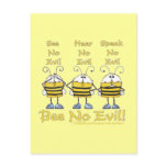 "Bee No Evil" Bees Post Card