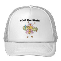 Bee Nurse I Call the Shots Tshirts and Gifts Trucker Hats