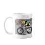 Bee on a Bike in a Race Coffee Mugs