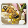 Bee On The Meyer Lemon Tree In My Balcony Mouse Pads
