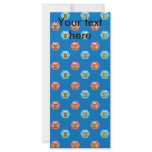 Bee pattern on dark blue rack card template