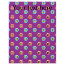 Bee pattern on dark purple