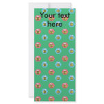 Bee pattern on green rack card design