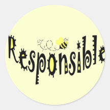 Bee  Responsible stickers