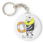 Bee Safe Keychain