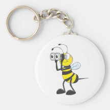 Bee Searching Keychain