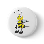 Bee Stickers : Bee Presenting with Hand Up