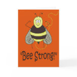 Bee Strong Friend Motivational Support Greeting Cards