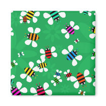 Bee Swarm Refrigerator Magnets