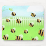 Bee swarm - mouse mat mousepads