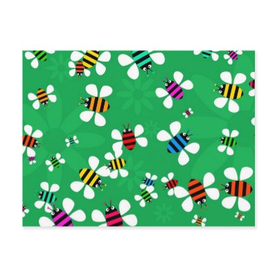 Bee Swarm Postcards by prawny