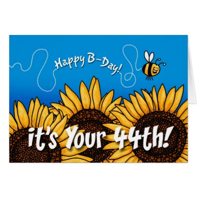 bee trail sunflower - 44 years old cards by cfkaatje