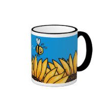 bee trail sunflower mug