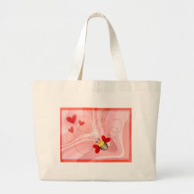 BEE VALENTINE by SHARON SHARPE Canvas Bag