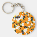 Bee Wallpaper Key Chain