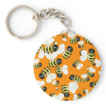 Bee Wallpaper Key Chain