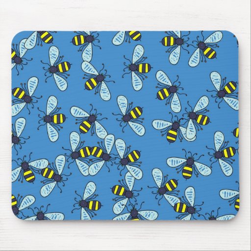 Bee Wallpaper Mouse Pads
