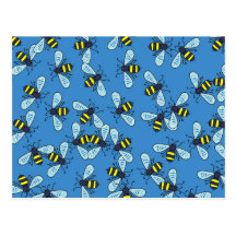 Bee Wallpaper Post Card