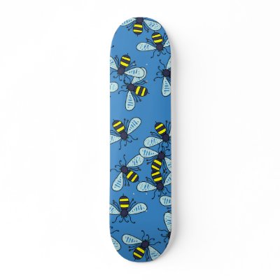 Bee Wallpaper Skateboard Decks by prawny