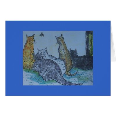 BEE WATCH GREETING CARDS by artbynina