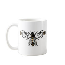 bee with clover mugs