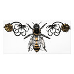 bee with clover custom photo card