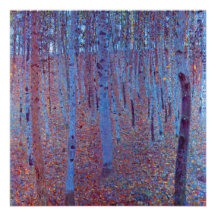 Beech Forest by Gustav Klimt Personalized Invitation