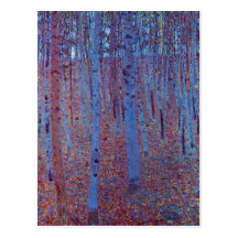 Beech Forest by Gustav Klimt Postcards