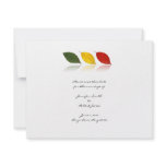 Beech Forest - Leaf pattern in Green, Gold, Red