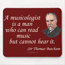 Beecham on Musicologists Mouse Pads