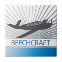Beechcraft Aircraft Ceramic Tile